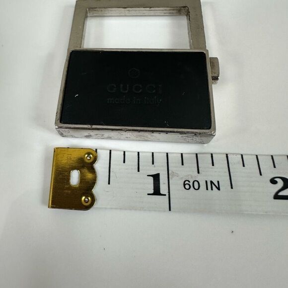 Gucci Silver Tone Bag Charm Key Ring - Picture 4 of 5